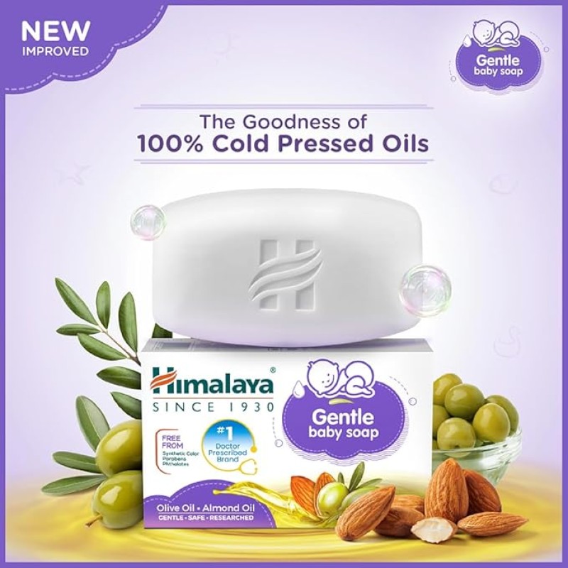 Himalaya Gentle Baby Soap Value Pack, 4 * 75g Himalaya Gentle Baby Soap Value Pack, 4 * 75g
