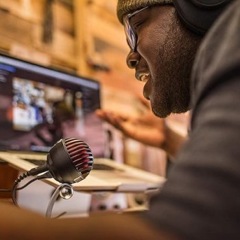 Shure MV5-B-LTG Digital Condenser Microphone (Black)