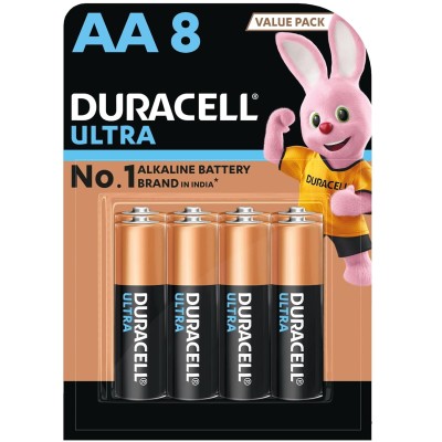Duracell Ultra Alkaline AA Batteries, pack of 8 Duracell Ultra Alkaline AA Batteries, pack of 8