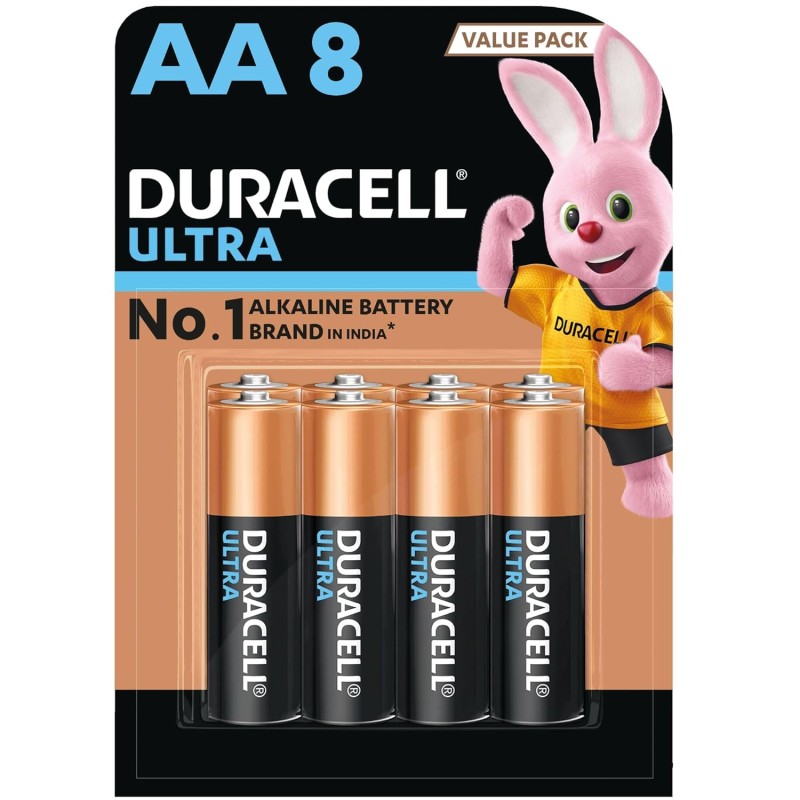 Duracell Ultra Alkaline AA Batteries, pack of 8 Duracell Ultra Alkaline AA Batteries, pack of 8