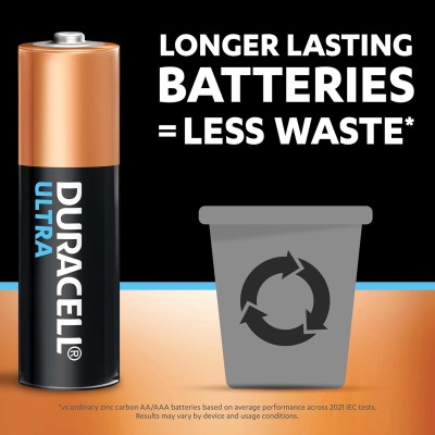 Duracell Ultra Alkaline AA Batteries, pack of 8 Duracell Ultra Alkaline AA Batteries, pack of 8