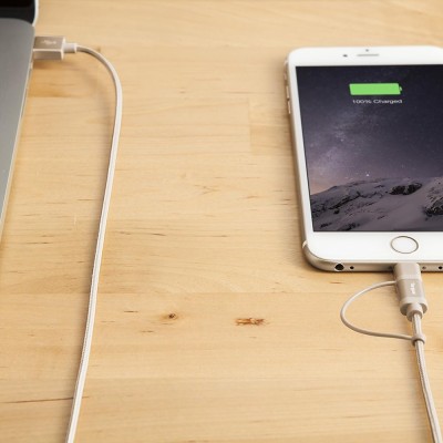 Targus ACC99507AP ALU Series 2-in-1 Lightning and Micro USB Cable (Gold)