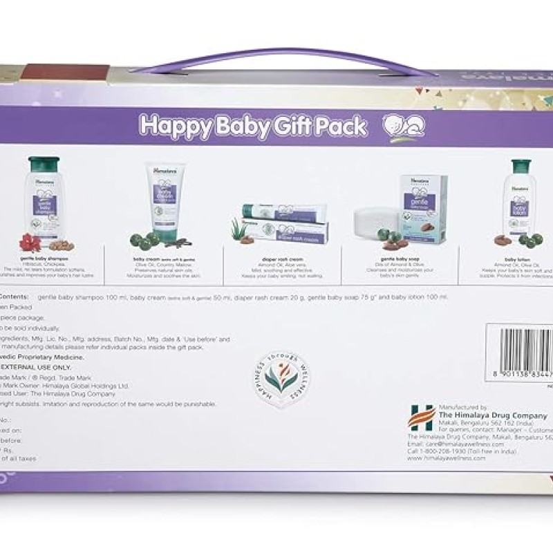 Himalaya Happy Baby Gift Pack ( 5 IN 1) - (Soap, Shampoo, Lotion, Diaper Rash Cream, Baby Cream) Himalaya Happy Baby Gift Pack ( 5 IN 1) - (Soap, Shampoo, Lotion, Diaper Rash Cream, Baby Cream)