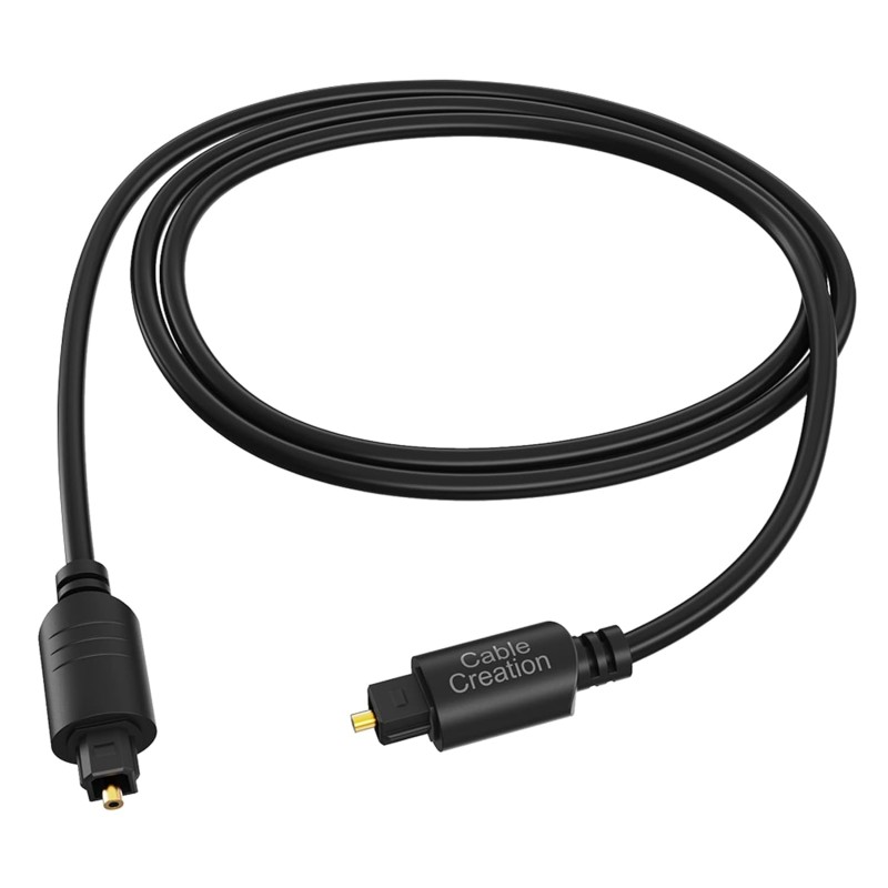 CableCreation Optical Audio Cable, 3FT Digital Fiber Optic Toslink Cable with Gold Plated for Home Theater, Sound Bar, TV, PS4, Xbox, VD/CD Player,Blu-ray Players,Game Console& More,Black 0.9M CableCreation Optical Audio Cable, 3FT Digital Fiber Optic Toslink Cable with Gold Plated for Home Theater, Sound Bar, TV, PS4, Xbox, VD/CD Player,Blu-ray Players,Game Console& More,Black 0.9M