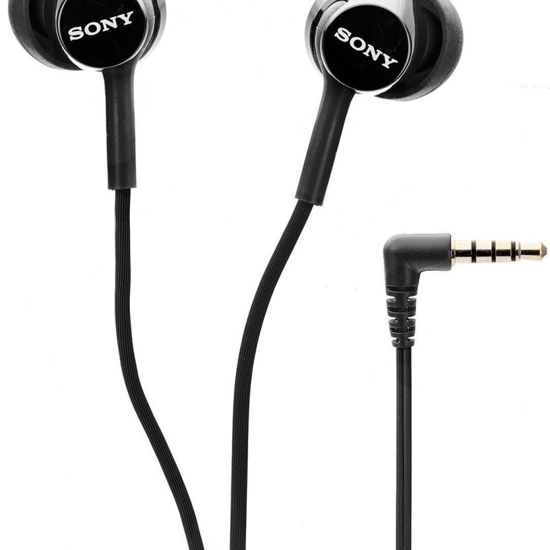 Sony MDR-EX150AP Wired In Ear Headphone with Mic (Black)