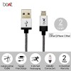 BoAt LTG 500 Apple MFI Certified for iPhone, iPad and iPod 2Mtr Data Cable(Metallic Silver) BoAt LTG 500 Apple MFI Certified for iPhone, iPad and iPod 2Mtr Data Cable(Metallic Silver)