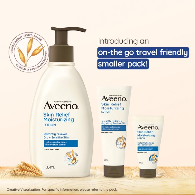 Aveeno Skin Relief Moisturizing Lotion, 354 ml (Bottle might vary) Aveeno Skin Relief Moisturizing Lotion, 354 ml (Bottle might vary)