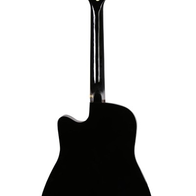 JuÃ¢rez Acoustic Guitar, 38 Inch Cutaway, 038C with Bag, Strings, Pick and Strap, Black