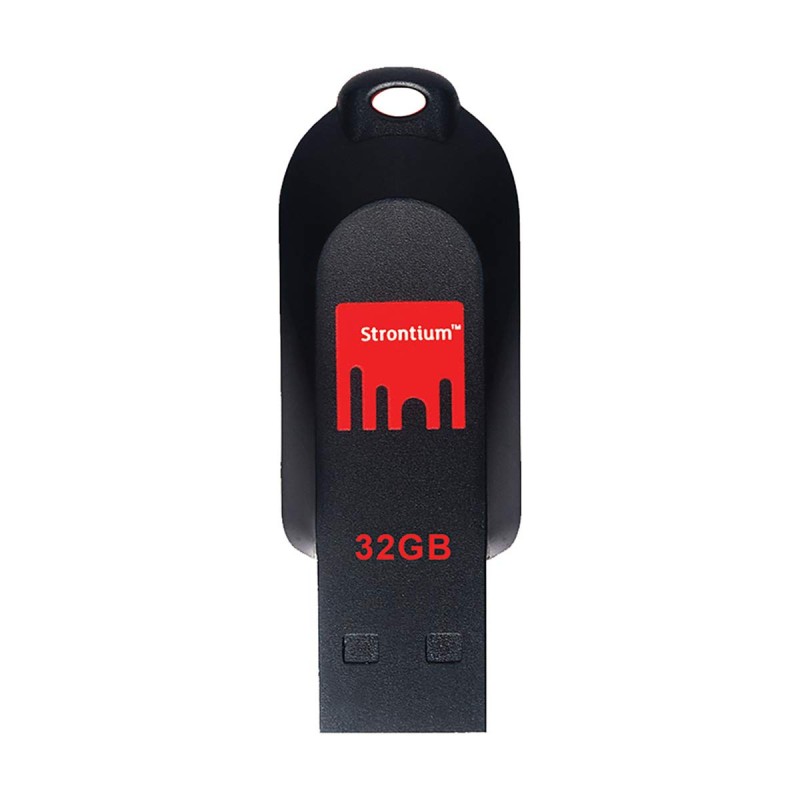 Strontium Pollex USB 32 GB Flash Drive (Black, Red) Strontium Pollex USB 32 GB Flash Drive (Black, Red)