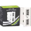Wayona 18W Dual USB Socket Fast Charger Compatible with Anchor Roma Switch Plate - White Wayona 18W Dual USB Socket Fast Charger Compatible with Anchor Roma Switch Plate - White