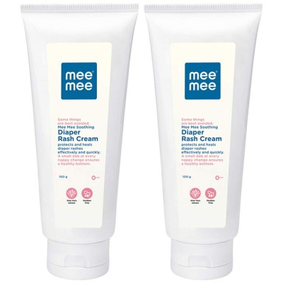 Mee Mee Baby Nappy Cream Duo: Natural Diaper Rash Relief with Aloe Vera | 100g x 2 Pack