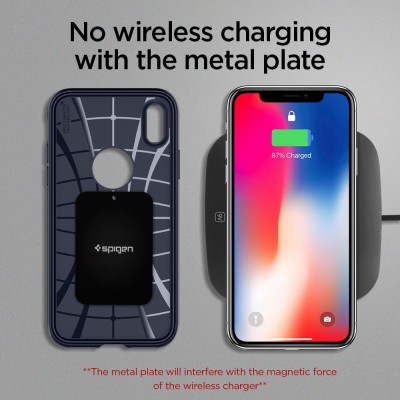 Spigen Metal Plates for Magnetic Car Phone Holder (4 Pack - 2 Round, 2 Rectangle) - Black Spigen Metal Plates for Magnetic Car Phone Holder (4 Pack - 2 Round, 2 Rectangle) - Black