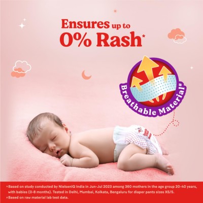 Huggies Complete Comfort Wonder Pants | Pant Style Baby Diapers M Size, 76 Count | India's Fastest Absorbing Diaper, Patented Dry Xpert Channel, Ideal for 7 to 12 Kgs