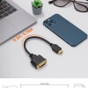 CableCreation HDMI to DVI Short Cable 0.5ft, Bi-Directional DVI-I (24+5) Female to HDMI Male Adapter 1080P DVI to HDMI Converter Compatible with Xbox, PC, TV, TV Box, PS5, Switch CableCreation HDMI to DVI Short Cable 0.5ft, Bi-Directional DVI-I (24+5) Female to HDMI Male Adapter 1080P DVI to HDMI Converter Compatible with Xbox, PC, TV, TV Box, PS5, Switch