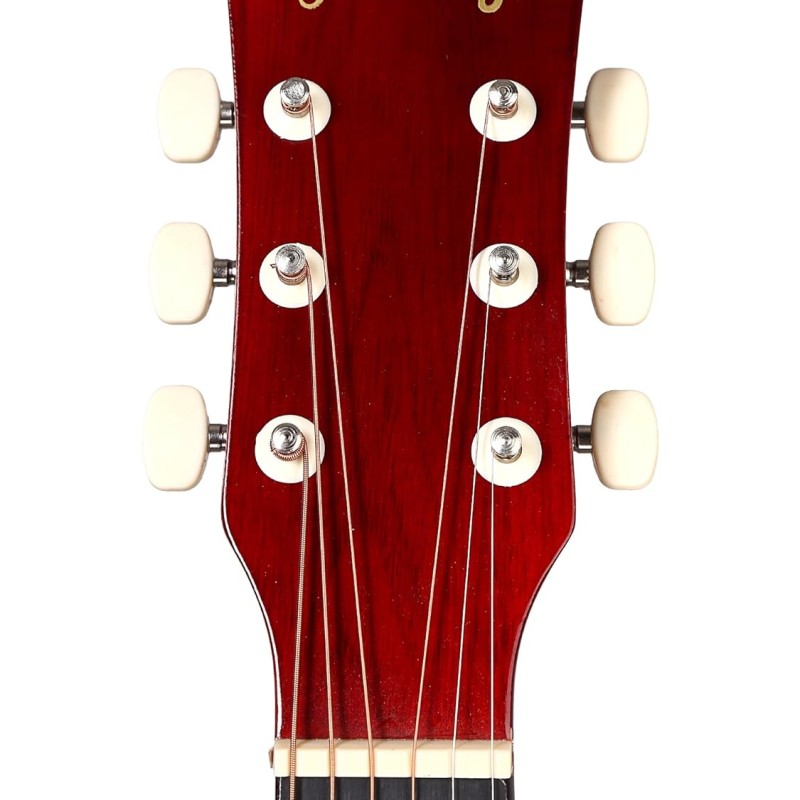 Juârez Acoustic Guitar, 38 Inch Cutaway, 038C with Bag, Strings, Pick and Strap, Black (Acoustic Guitar Kit, SUNBURST) Juârez Acoustic Guitar, 38 Inch Cutaway, 038C with Bag, Strings, Pick and Strap, Black (Acoustic Guitar Kit, SUNBURST)