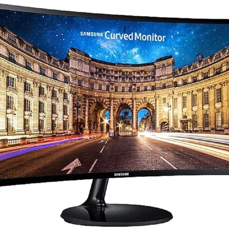 Samsung 27-inch(68.5cm) FHD, 1800R Curved Monitor, VA Panel, Slim Design, AMD FreeSync, Flicker Free, HDMI, Audio Ports (LC27F390FHWXXL, Black) Samsung 27-inch(68.5cm) FHD, 1800R Curved Monitor, VA Panel, Slim Design, AMD FreeSync, Flicker Free, HDMI, Audio Ports (LC27F390FHWXXL, Black)