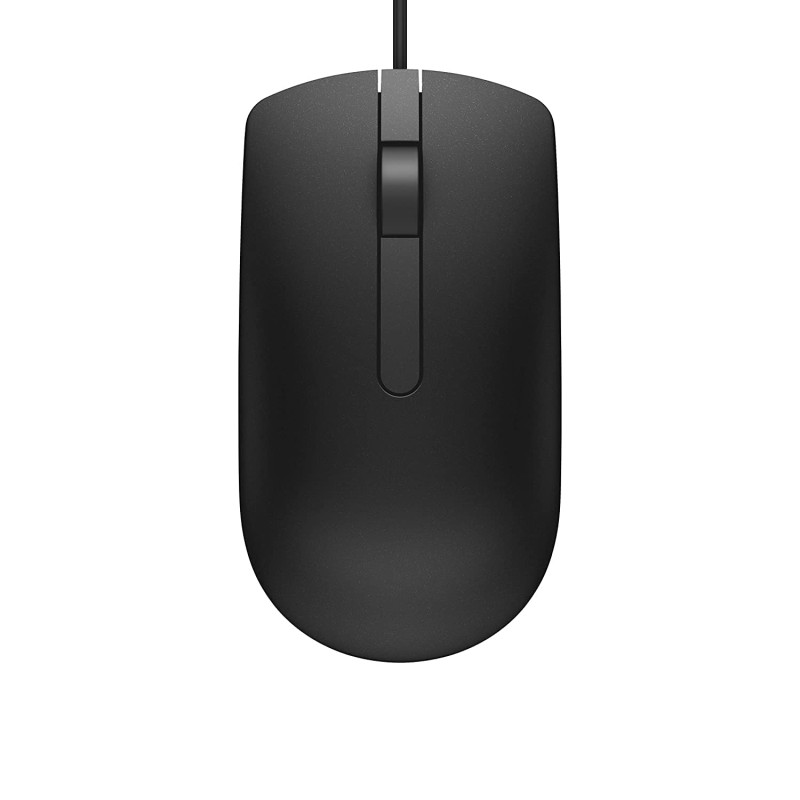 Dell MS116 1000Dpi USB Wired Optical Mouse, Led Tracking, Scrolling Wheel, Plug and Play.