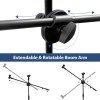 Powerpak MS-1001 3 Leg Boom Dual Microphone Stand with Dual Mic Clip Holders | for Studio Recording, Speech, Stage,Outdoor Activities (Black) Powerpak MS-1001 3 Leg Boom Dual Microphone Stand with Dual Mic Clip Holders | for Studio Recording, Speech, Stage,Outdoor Activities (Black)