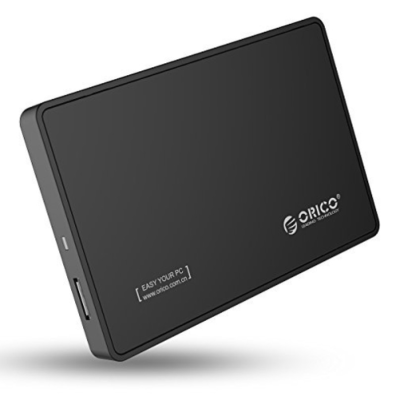 ORICO 2588US3 Tool Free USB 3.0 External Hard Drive Enclosure for 2.5'' SATA HDD and SSD - Black ORICO 2588US3 Tool Free USB 3.0 External Hard Drive Enclosure for 2.5'' SATA HDD and SSD - Black