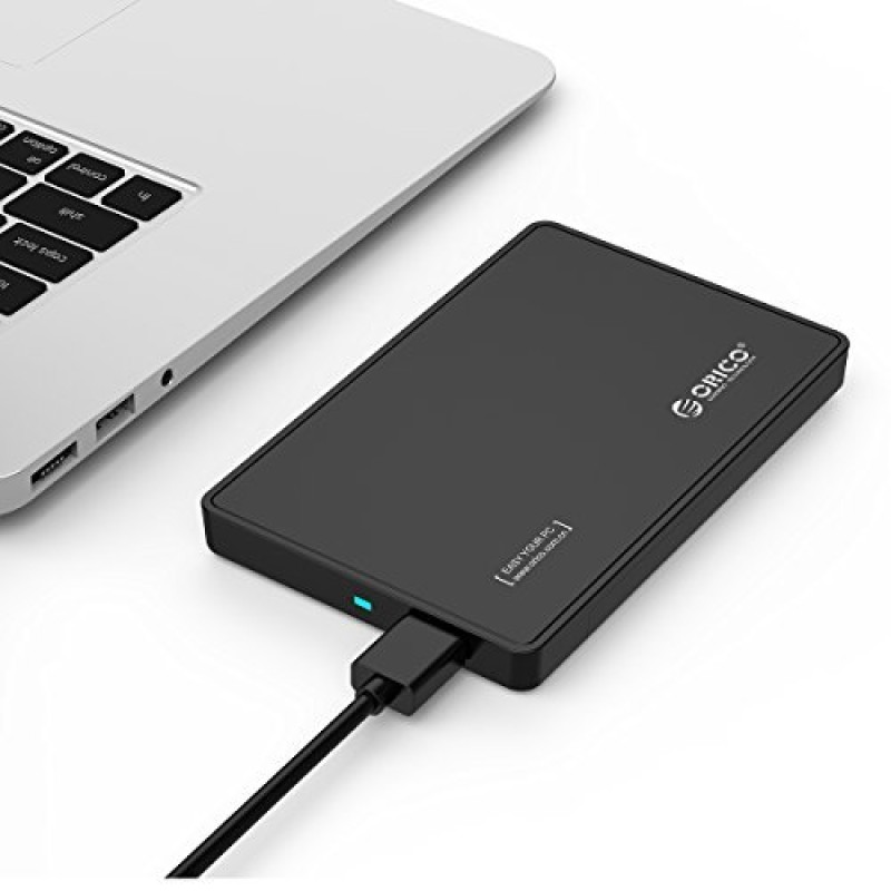 ORICO 2588US3 Tool Free USB 3.0 External Hard Drive Enclosure for 2.5'' SATA HDD and SSD - Black ORICO 2588US3 Tool Free USB 3.0 External Hard Drive Enclosure for 2.5'' SATA HDD and SSD - Black