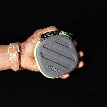 tizum Headphone Carrying Case - Multi Purpose Pocket Storage with Carabinr Hook, Travel Organizer for Headphone, Pen Drives, Memory Card, Cable (Grey) tizum Headphone Carrying Case - Multi Purpose Pocket Storage with Carabinr Hook, Travel Organizer for Headphone, Pen Drives, Memory Card, Cable (Grey)