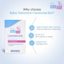Sebamed Baby Cleansing Bar 150 gm|pH 5.5 |Newborn bathing|Soap Free|Tear Free|