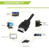 Tizum HDMI Cable 4K High Speed HDMI Cord 10.2 Gbps with Ethernet Support 4K,24Hz for All HDMI Devices, Laptop, Computer, UHD TV, Monitor, Xbox 360, PS4, PS5, Gaming Console (1.5 Meter/ 5 Feet)