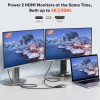 CableCreation USB C to Dual HDMI 4K Adapter, USB Type C (Compatible Thunderbolt 3) to 2 HDMI Adapter Compatible with MacBook Pro 2019/2018/2017, XPS 13/Surface Book 2, Chromebook Pixel, Yoga 710 CableCreation USB C to Dual HDMI 4K Adapter, USB Type C (Compatible Thunderbolt 3) to 2 HDMI Adapter Compatible with MacBook Pro 2019/2018/2017, XPS 13/Surface Book 2, Chromebook Pixel, Yoga 710