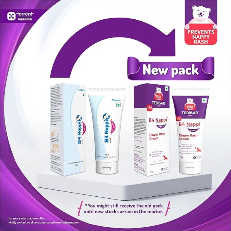 B4 Nappi Cream 75gm - Diaper Rash Prevention Cream B4 Nappi Cream 75gm - Diaper Rash Prevention Cream