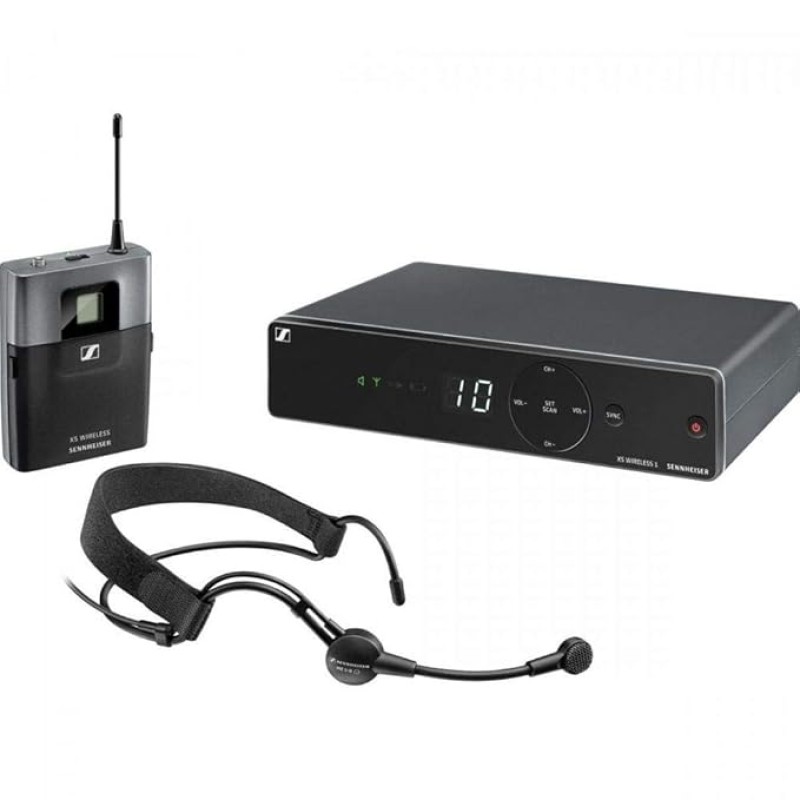 Sennheiser Wireless Headset Mic XSW 1-ME3-A - Easy to use | Singers, Presenters, Wind instruments. Ideal for Speech, classroom, Conference | 120feet Range & upto 10 channels Sennheiser Wireless Headset Mic XSW 1-ME3-A - Easy to use | Singers, Presenters, Wind instruments. Ideal for Speech, classroom, Conference | 120feet Range & upto 10 channels