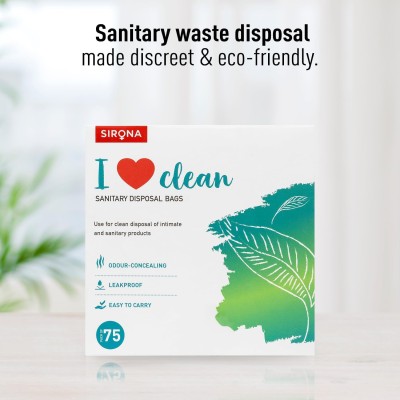 Sirona Personal Disposal Bags – 75 Bags for Discreet Tampons, Sanitary Pads/Napkin, Panty Liners, Tampons & Condoms | Menstrual Care and Hygiene Products Sirona Personal Disposal Bags – 75 Bags for Discreet Tampons, Sanitary Pads/Napkin, Panty Liners, Tampons & Condoms | Menstrual Care and Hygiene Products