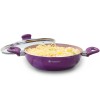 Wonderchef Royal Velvet Non-Stick 24cm Kadhai with Lid and Handles | Glass Lid | Induction Ready | Soft-Touch Handles |Non – Toxic I Virgin Aluminium| 3 mm Thick | 2 Year Warranty | Purple Wonderchef Royal Velvet Non-Stick 24cm Kadhai with Lid and Handles | Glass Lid | Induction Ready | Soft-Touch Handles |Non – Toxic I Virgin Aluminium| 3 mm Thick | 2 Year Warranty | Purple
