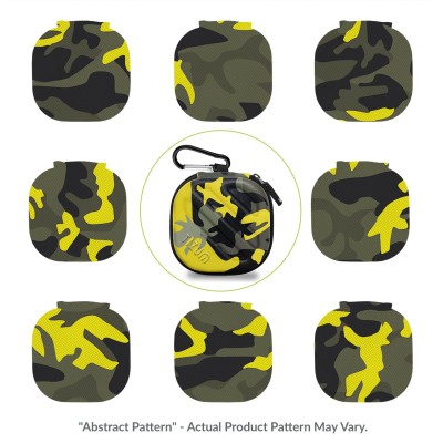 tizum Mesh, Rubber Earphone Carrying Case - Multi Purpose Pocket Storage with Carabiner Hook, Travel Organizer for Earphones, Pen Drives, Memory Card, Cable (Camouflage Yellow) tizum Mesh, Rubber Earphone Carrying Case - Multi Purpose Pocket Storage with Carabiner Hook, Travel Organizer for Earphones, Pen Drives, Memory Card, Cable (Camouflage Yellow)