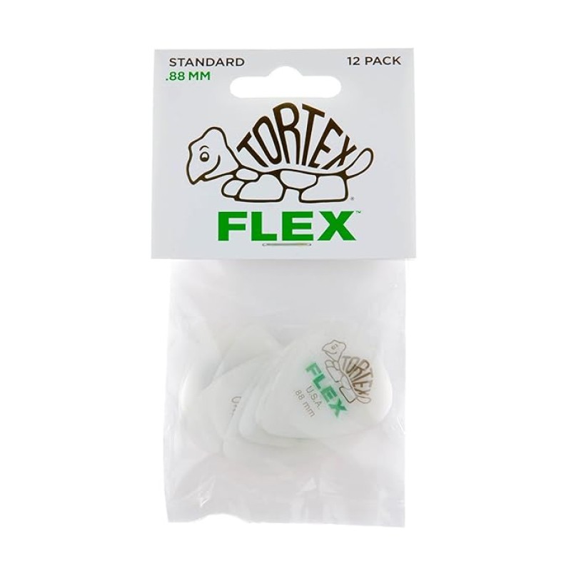 Dunlop Guitar Pick Tortex Flex Standard .88mm (12 PK) 428P088 Dunlop Guitar Pick Tortex Flex Standard .88mm (12 PK) 428P088