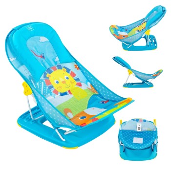 Mee Mee Newborn Baby Bather | Bath Chair for Newborns and Infants 0-12 Months | Foldable | 3 Position Adjustable chair | Anti Skid Base | Washable Soft Mesh Seat | for Babies Upto 5Kg (Blue) Mee Mee Newborn Baby Bather | Bath Chair for Newborns and Infants 0-12 Months | Foldable | 3 Position Adjustable chair | Anti Skid Base | Washable Soft Mesh Seat | for Babies Upto 5Kg (Blue)