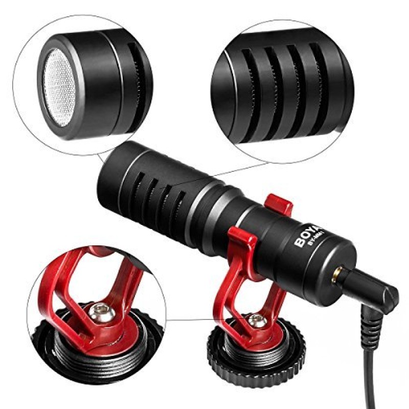 BOYA by-MM1 Universal Cardiod Shotgun Microphone Mini Mic for iOS iPhone 8 8 Plus 7 7 Plus 6 6s Mac iPad Tablet Canon Nikon DSLR Camera Camcorder BOYA by-MM1 Universal Cardiod Shotgun Microphone Mini Mic for iOS iPhone 8 8 Plus 7 7 Plus 6 6s Mac iPad Tablet Canon Nikon DSLR Camera Camcorder