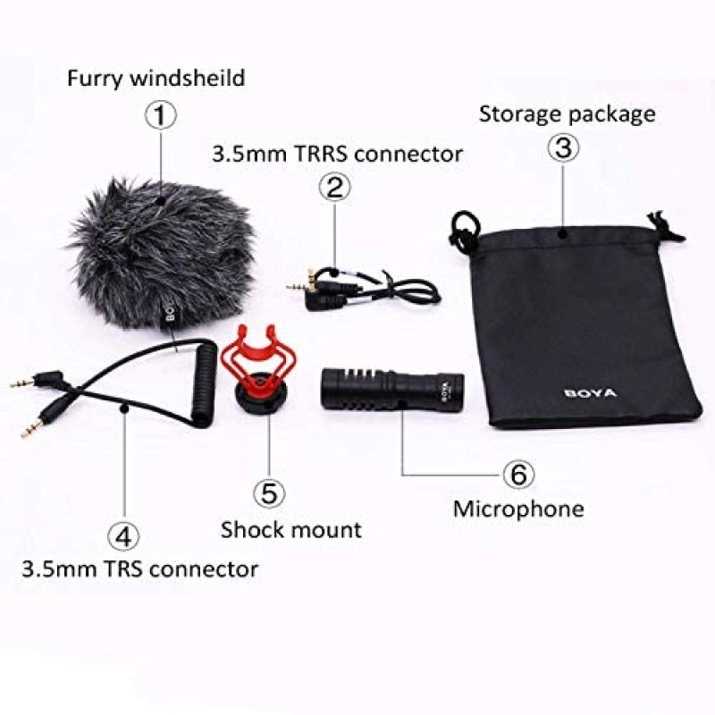 BOYA by-MM1 Universal Cardiod Shotgun Microphone Mini Mic for iOS iPhone 8 8 Plus 7 7 Plus 6 6s Mac iPad Tablet Canon Nikon DSLR Camera Camcorder BOYA by-MM1 Universal Cardiod Shotgun Microphone Mini Mic for iOS iPhone 8 8 Plus 7 7 Plus 6 6s Mac iPad Tablet Canon Nikon DSLR Camera Camcorder