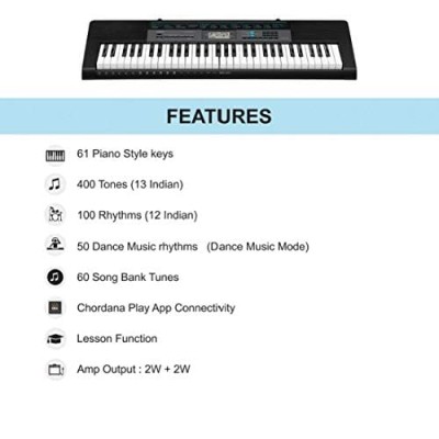 Casio CTK-2550 61-Key Portable Keyboard with Piano tones, Black Casio CTK-2550 61-Key Portable Keyboard with Piano tones, Black