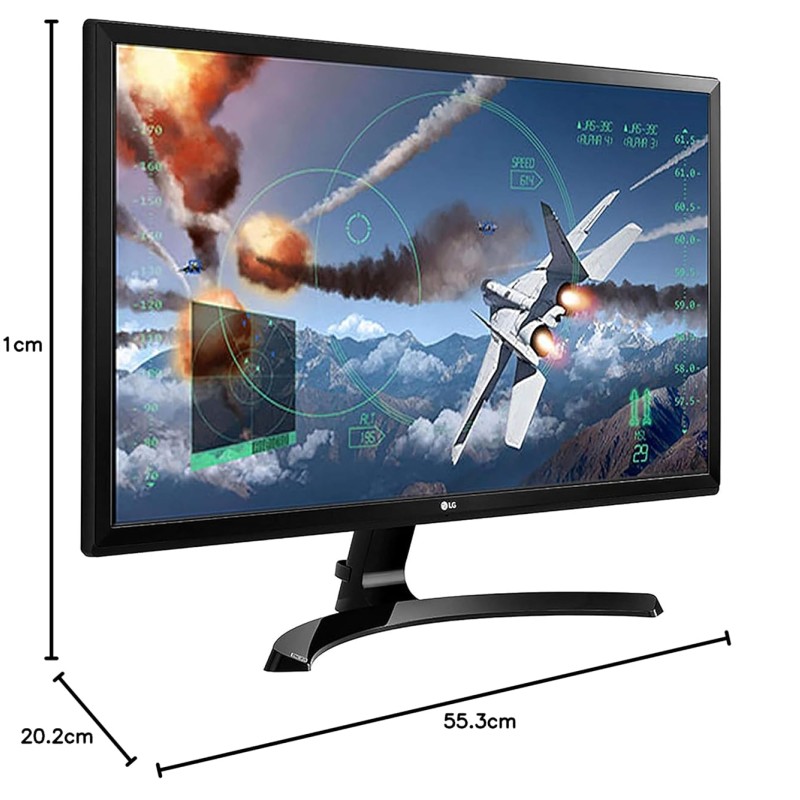 LG 24 inch (60.45 cm) 2560x1600 Pixels Gaming 4K UHD LED Monitor - 4K UHD, IPS Panel with HDMI, Display, Audio Out, Heaphone Ports - 24UD58 (Black) LG 24 inch (60.45 cm) 2560x1600 Pixels Gaming 4K UHD LED Monitor - 4K UHD, IPS Panel with HDMI, Display, Audio Out, Heaphone Ports - 24UD58 (Black)