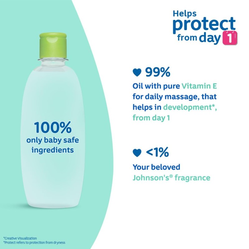 Johnson's Baby Hair Oil 200ml (Pack of 2) Johnson's Baby Hair Oil 200ml (Pack of 2)