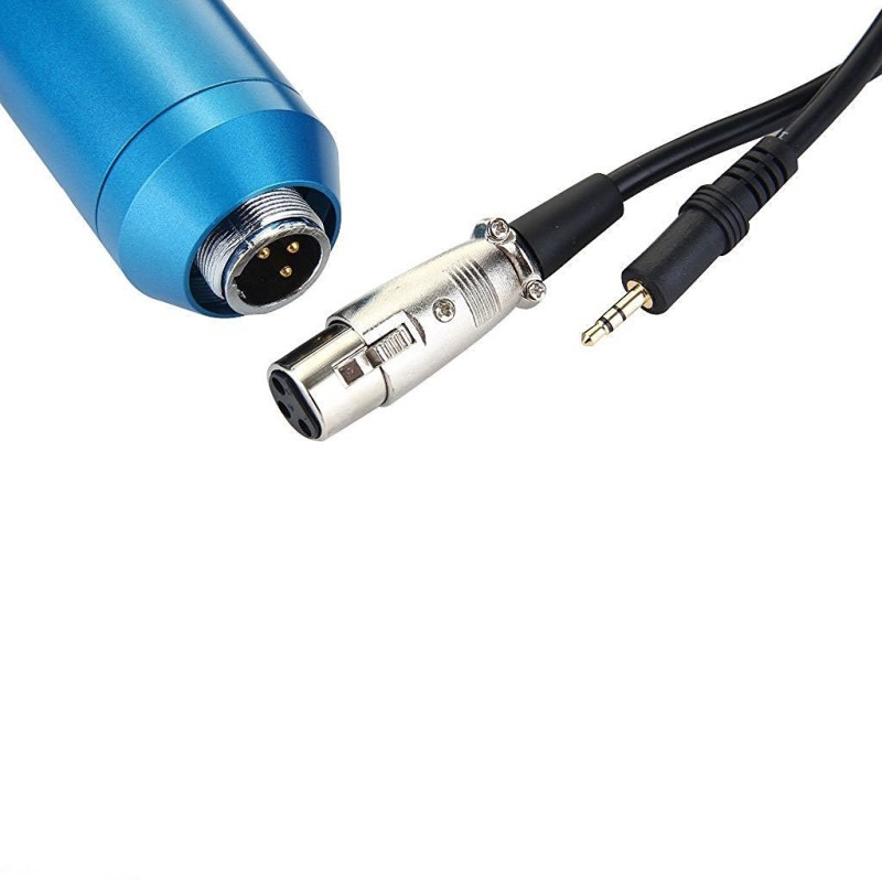 Powerpak Bm 800 Blue Professional Condenser Microphone With Metal Shock Mount (Requires Phantom Power Or Sound Card) - Usb Powerpak Bm 800 Blue Professional Condenser Microphone With Metal Shock Mount (Requires Phantom Power Or Sound Card) - Usb