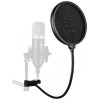 Juârez PF-100 6-inch Studio Microphone Pop Filter Shield Mask, Double Mesh Wind Screen with 360° Flexible Gooseneck and Quick Mount or Release Clamp for Recording, Singing and Broadcast Studio Juârez PF-100 6-inch Studio Microphone Pop Filter Shield Mask, Double Mesh Wind Screen with 360° Flexible Gooseneck and Quick Mount or Release Clamp for Recording, Singing and Broadcast Studio
