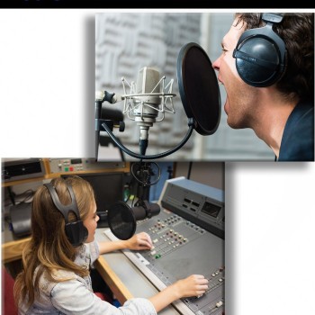 Juârez PF-100 6-inch Studio Microphone Pop Filter Shield Mask, Double Mesh Wind Screen with 360° Flexible Gooseneck and Quick Mount or Release Clamp for Recording, Singing and Broadcast Studio