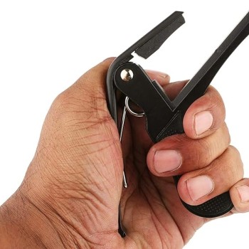 Juârez JRZ250 One Handed Trigger Guitar Metal Capo Quick Change for Ukulele, Electric and Acoustic Guitars, Grey