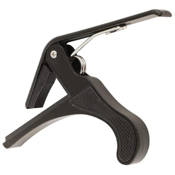 Juârez JRZ250 One Handed Trigger Guitar Metal Capo Quick Change for Ukulele, Electric and Acoustic Guitars, Grey