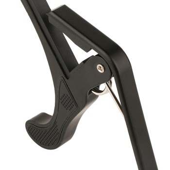 Juârez JRZ250 One Handed Trigger Guitar Metal Capo Quick Change for Ukulele, Electric and Acoustic Guitars, Black