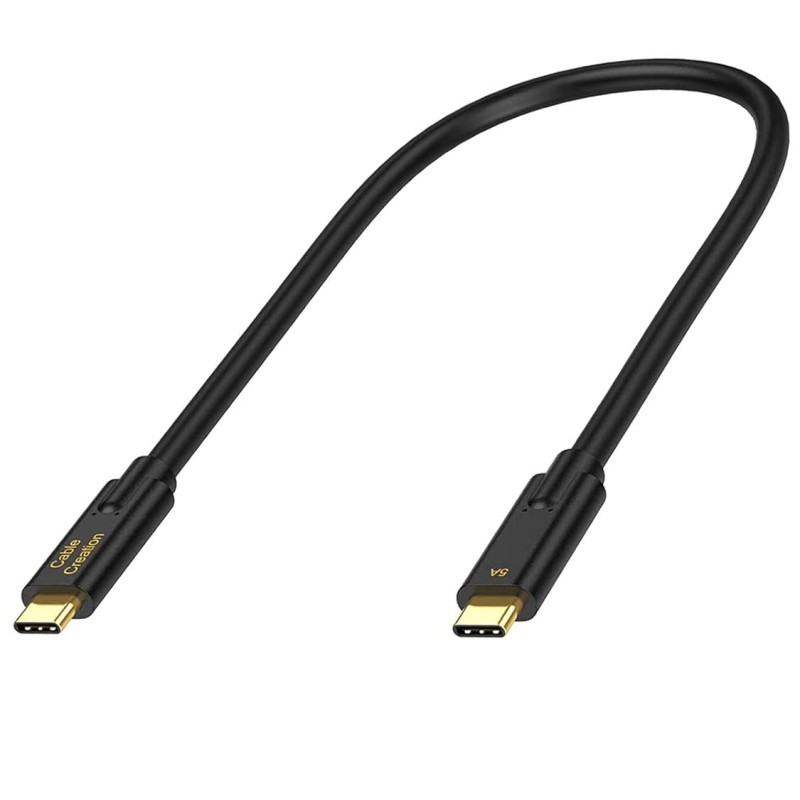 CableCreation USB C to USB C Fast Charging Cable 5A/100W 1FT, USB3.2 Gen2 USB3.1 C to C Cable, 10Gbps USB Type C Data Cable Support 4K Video Compatible with Oculus Quest Link, MacBook Pro, Samsung CableCreation USB C to USB C Fast Charging Cable 5A/100W 1FT, USB3.2 Gen2 USB3.1 C to C Cable, 10Gbps USB Type C Data Cable Support 4K Video Compatible with Oculus Quest Link, MacBook Pro, Samsung