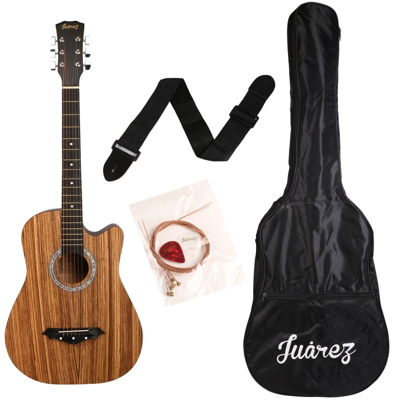 JUÂREZ JRZ38C/VTS ACOUSTIC 38" GUITAR WITH ACC (BLUE) JUÂREZ JRZ38C/VTS ACOUSTIC 38" GUITAR WITH ACC (BLUE)