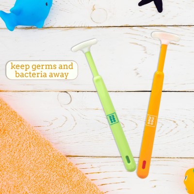 Mee Mee Tongue Cleaner for Baby | Tender Baby Oral Cleaner Toothbrush with Silicone Scraper | Suitable from 6+ Months | With Non-Slip Handle, Soft Rubber Tip and Easy Grip for Kids/Babies (Green) Mee Mee Tongue Cleaner for Baby | Tender Baby Oral Cleaner Toothbrush with Silicone Scraper | Suitable from 6+ Months | With Non-Slip Handle, Soft Rubber Tip and Easy Grip for Kids/Babies (Green)