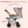 LuvLap Sunshine Baby Stroller/Pram for 0 to 3 Years, New Born/Toddler/Kid, 5 Point Safety Harness, Adjustable backrest, 360° Swivel Wheel, Large Storage Basket, Reversible Handlebar (Stripes) LuvLap Sunshine Baby Stroller/Pram for 0 to 3 Years, New Born/Toddler/Kid, 5 Point Safety Harness, Adjustable backrest, 360° Swivel Wheel, Large Storage Basket, Reversible Handlebar (Stripes)